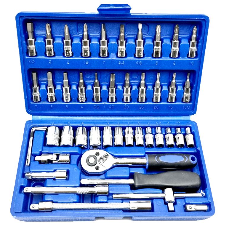 آچار بکس  مدل tools سایز 1_4 میلی متر مجموعه 46 عددی